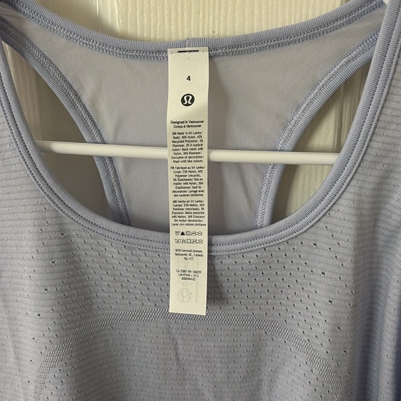NWT Lululemon swiftly tank top
Size 4
Lavender purple - Picture 3 of 4